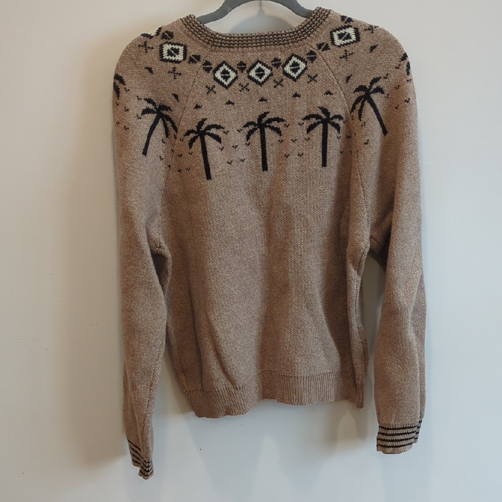 Marine Layer Archive Avalon Sweater XL NWOT Palm Fair Isle Boho Beachy Retro - Picture 7 of 7